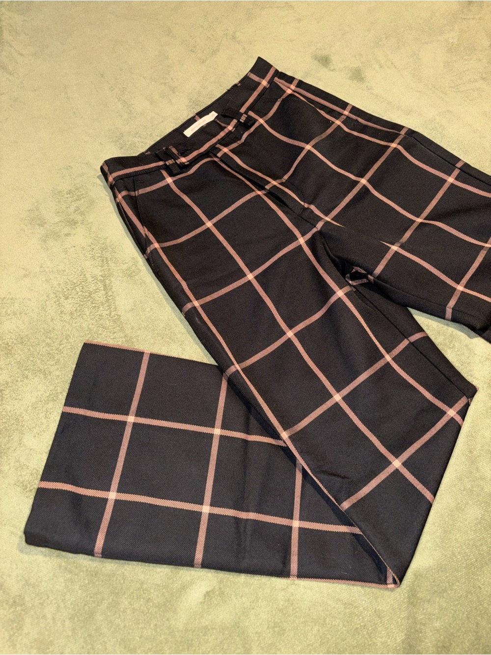 levi’s math club flare pants Black and tan check